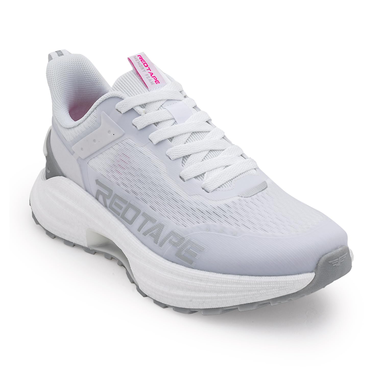 red tape Women's Sneakers White Grey Mesh TPU Round Toe Lace-Up-picture-27
