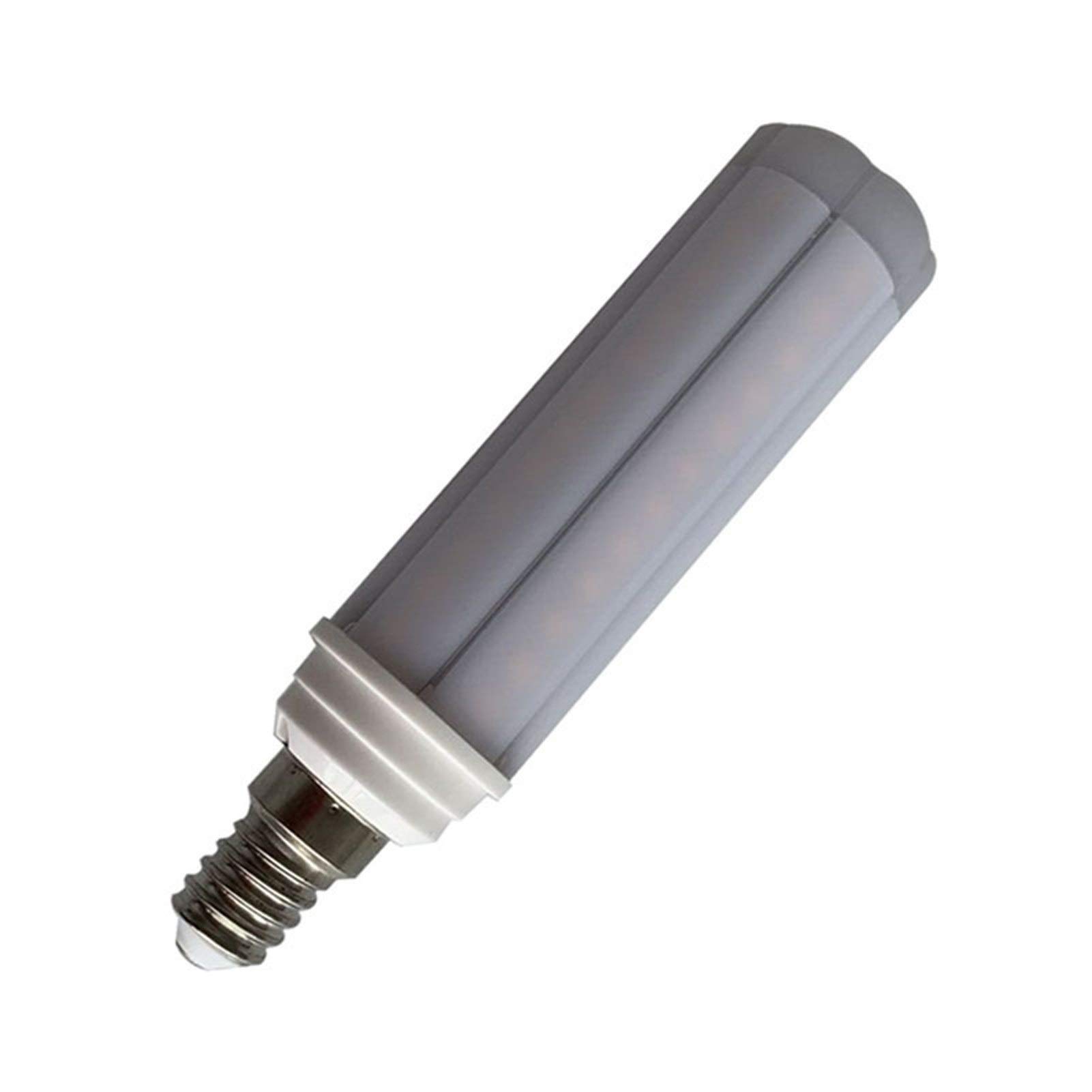 Maislichtsockel, 2 Stück, 9 W, E14, Mini-Mais, glänzend, hochweißes Licht, transparente Abdeckung (Farbe: transparent, Größe: Cool White 6000 K)
