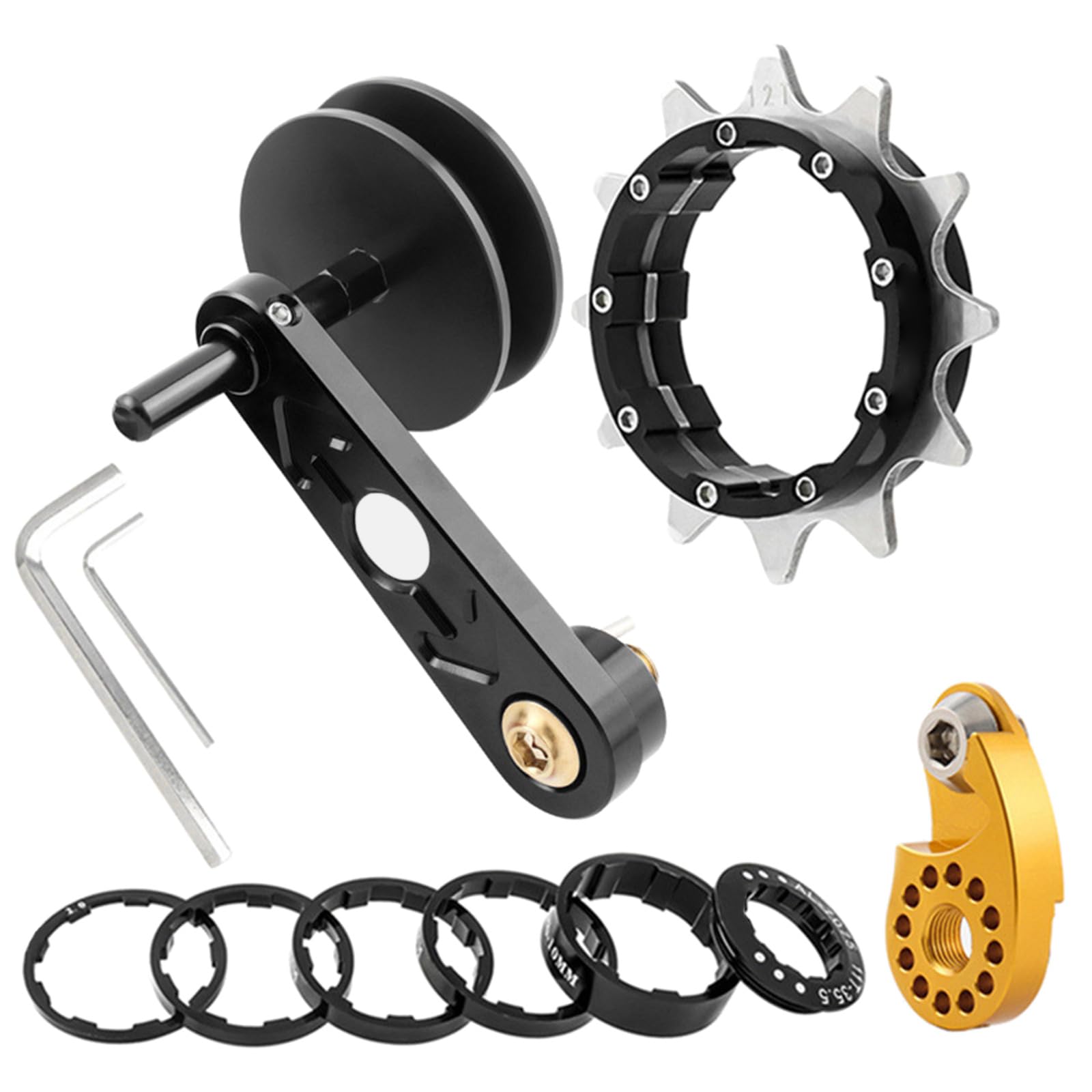 Amazon | シングルスピード変換キット 自転車アジャスターコンバータ