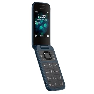 Nokia 2660 Flip 4G Volte keypad Phone with Dual SIM, Dual Screen, inbuilt MP3 Player & Wireless FM Radio | 1 Year Replacement Guarantee | Blue - Amazon product rated Grade A