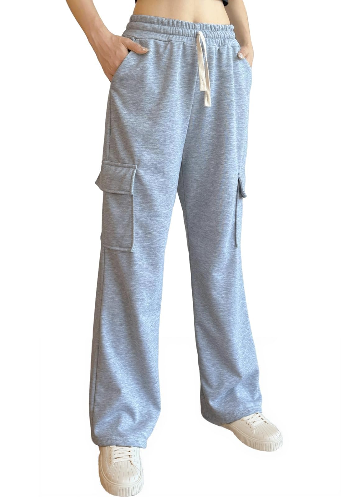 Pantalon jogger style cargo trousers amples à jambe large - 6