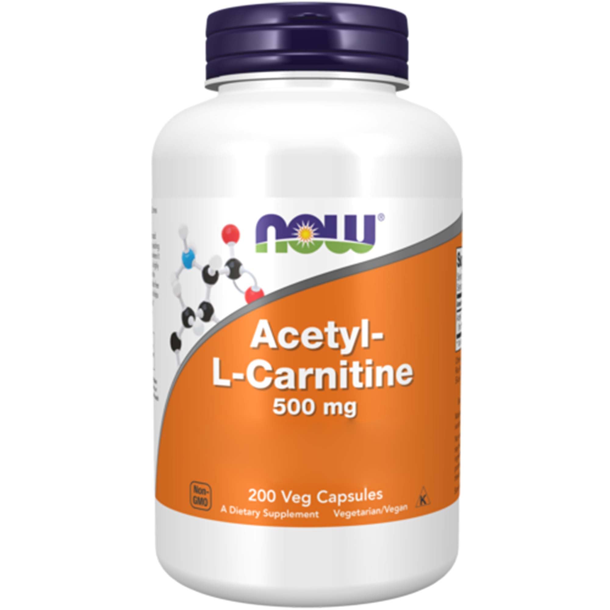 Now Foods, Acetyl-L-Carnitine, 200 vegane Kapseln, 1205mg Acetyl-L-Carnitin-Hydrochlorid & davon 1000mg Acetyl-L-Carnitin je Dosis, Glutenfrei, Sojafrei, GMO frei, Geschmacksneutral