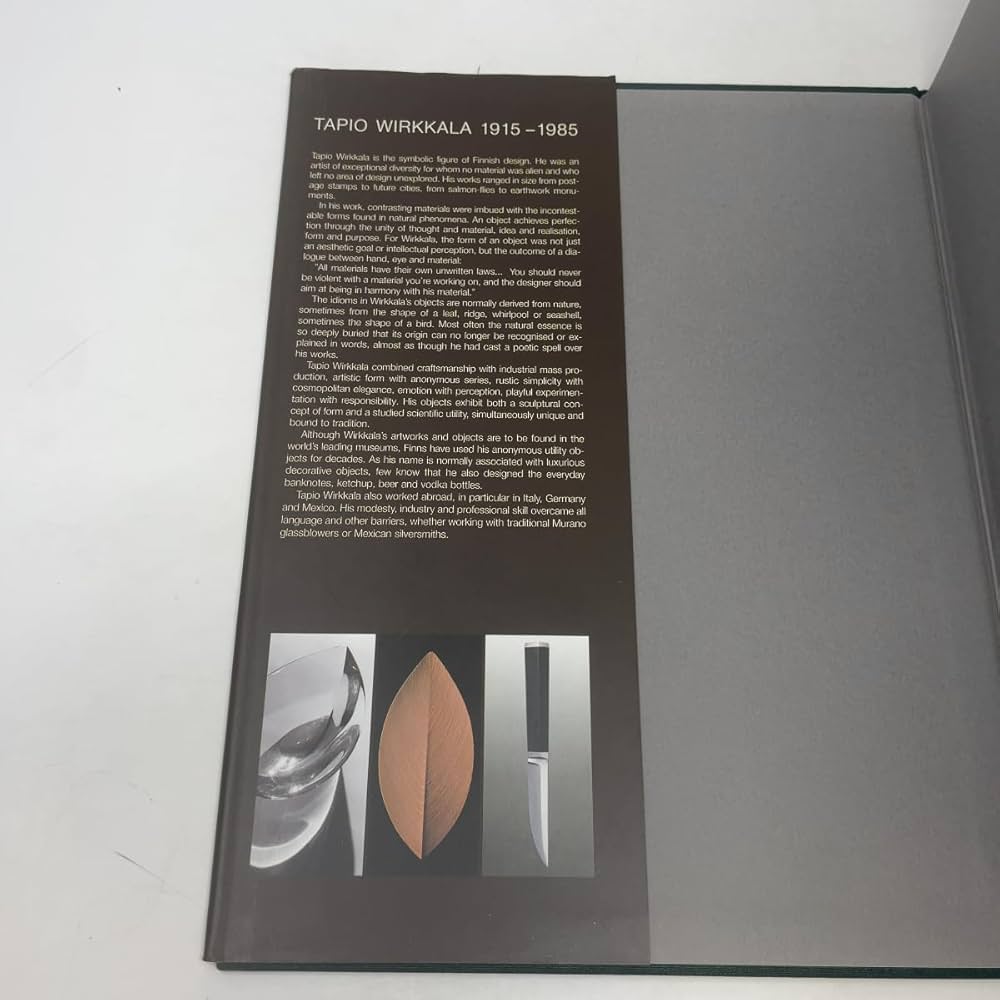 希少 Tapio Wirkkala : Eye,hand and thought Tapio Wirkkala: Eye, hand and thought by Marianne Aav