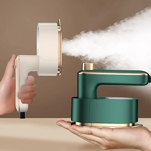 Plancha de mano portátil para ropa, pequeña máquina de planchar para el hogar, mini plancha de mano giratoria de 180, planchado de viaje plegable,