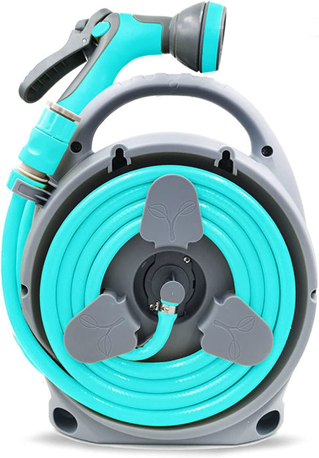 PROSFIA Garden Retractable Hose Reel, Portable Simple Home Hose Reel 45