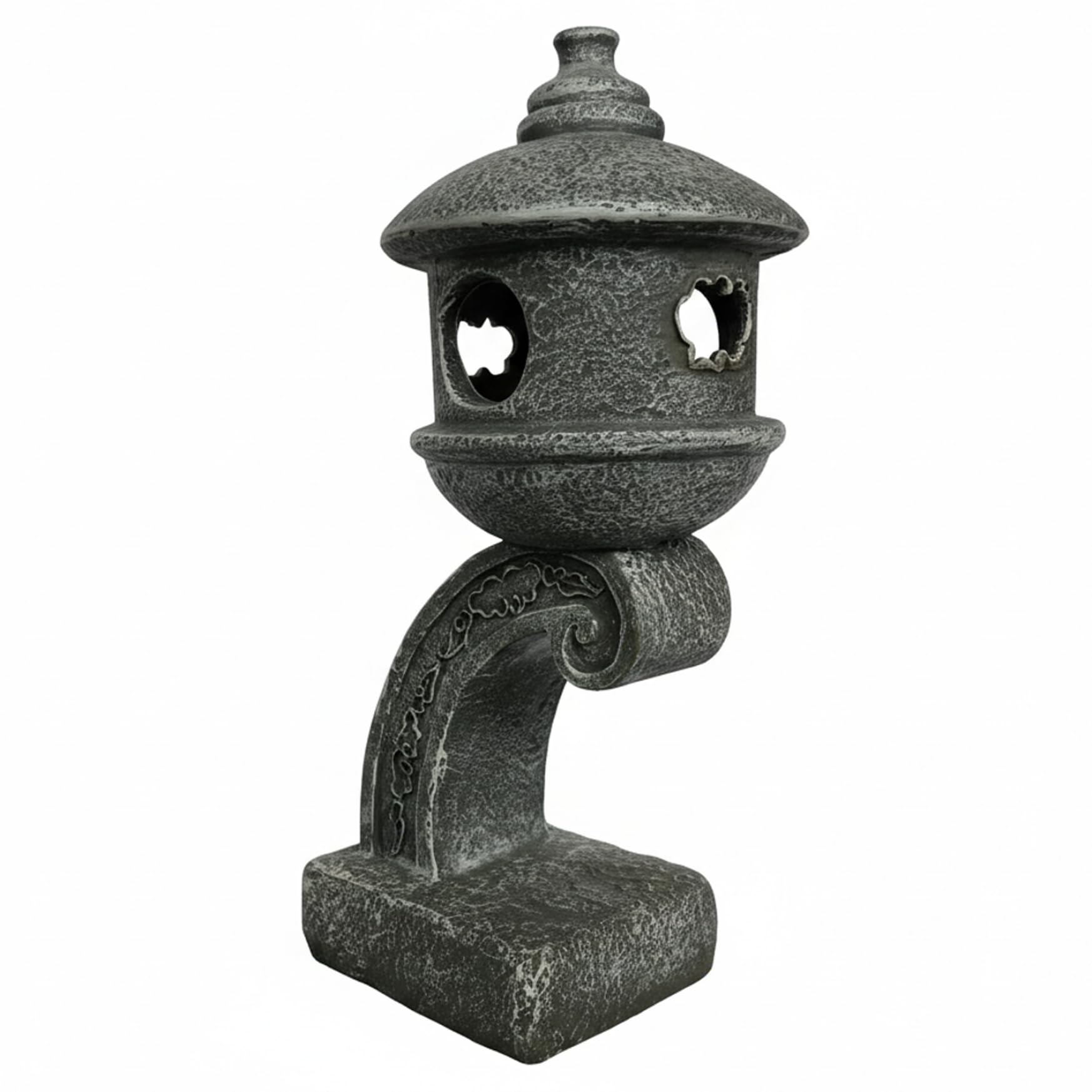Bonalake Pagoda Garden Statue - Japanese Garden Decor, Grey Resin Pagoda Statue for Outdoor Zen Atmosphere Japanese Decor Lantern
