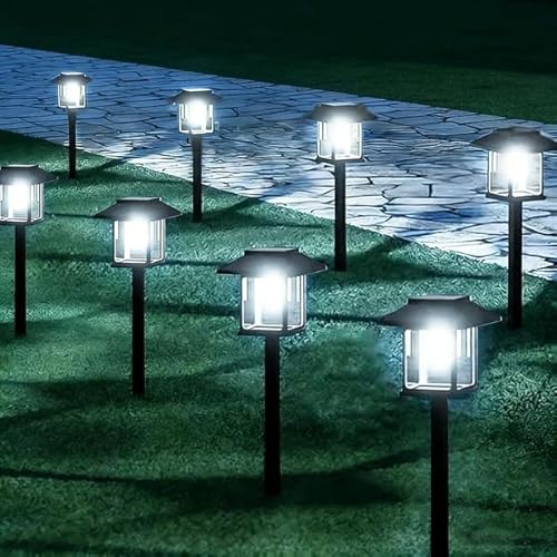 16-Pack Solar Lights Outdoor (Extra-Bright & Smart Auto On/Off), Solar