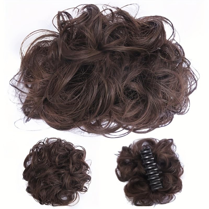 Image of 24 inch Heat Resistant Clip In Synthetic Straight Hair Extensions - Synthetic Hair Extension /Ponytail Long Braided Ponytail With Elastic Hair Ties Synthetic Hair Extensions (Style 10)