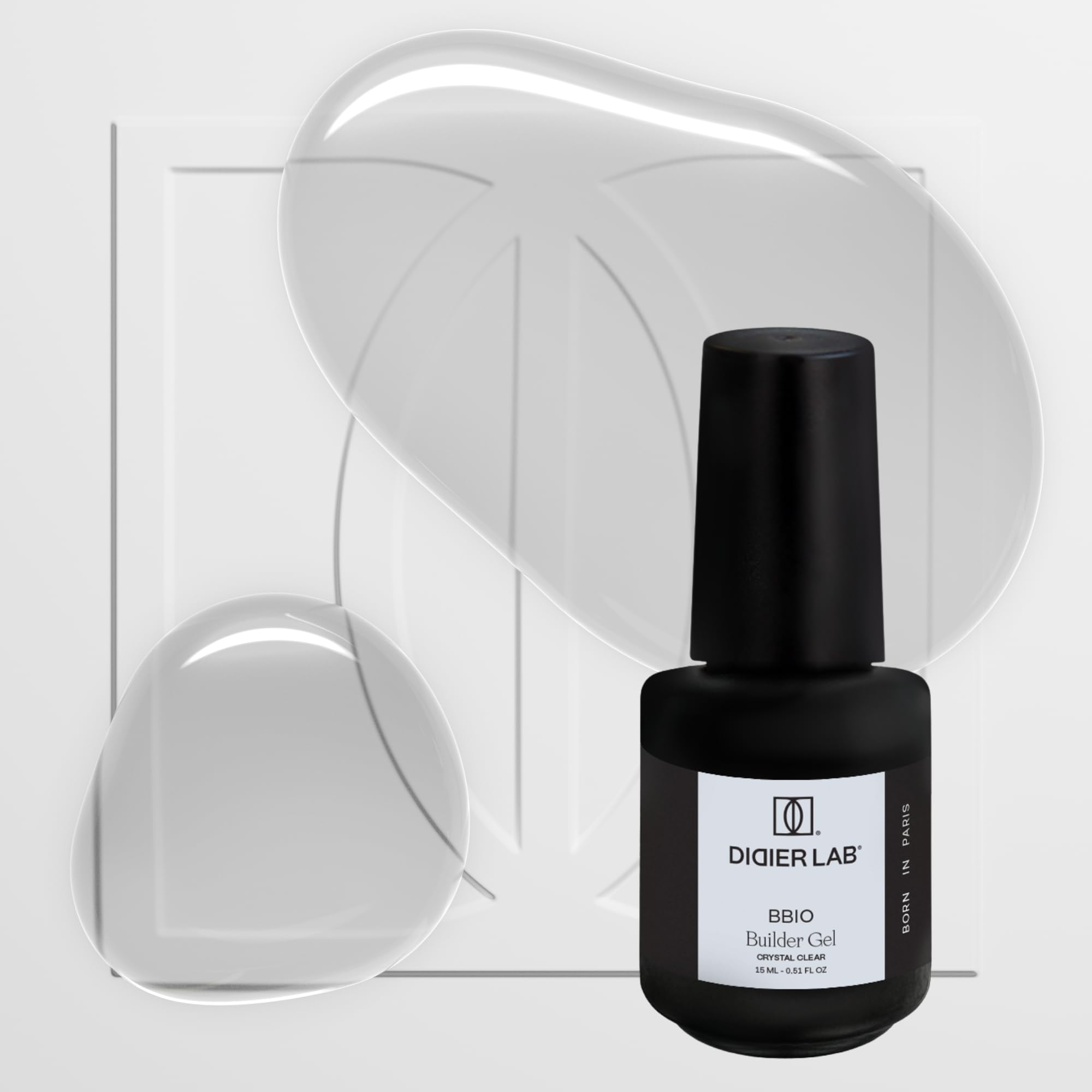 DIDIER LAB – Builder Gel en Flacon BBIO 15ml e tGel Top Coat Super Shiny 10ml Set – Base Constructrice Transparente et Fini Ultra Brillant pour Ongles Solides et Longue Tenue –Formule Durable No Wipe