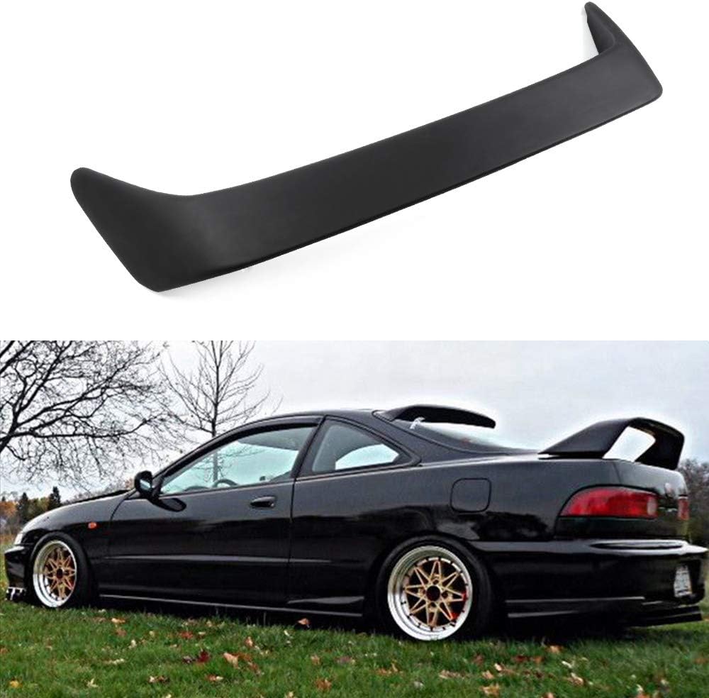 FINDAUTO ABS Car Rear Trunk Spoiler Wing w/LED Brake Type-R Style Fit for 1994-2001 for Acura Integra Hatchback Matte Black Trunk Lip Spoiler