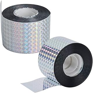 Bird Repellent Bird Scare Tape,(2 Pack) Reflective Ribbon,(1.9" by 262 Feet) Bird Repellent Scare Ribbon Tape,Bird Deterrent Flash Tape for Woodpecker, Crows, Pigeon, Geese