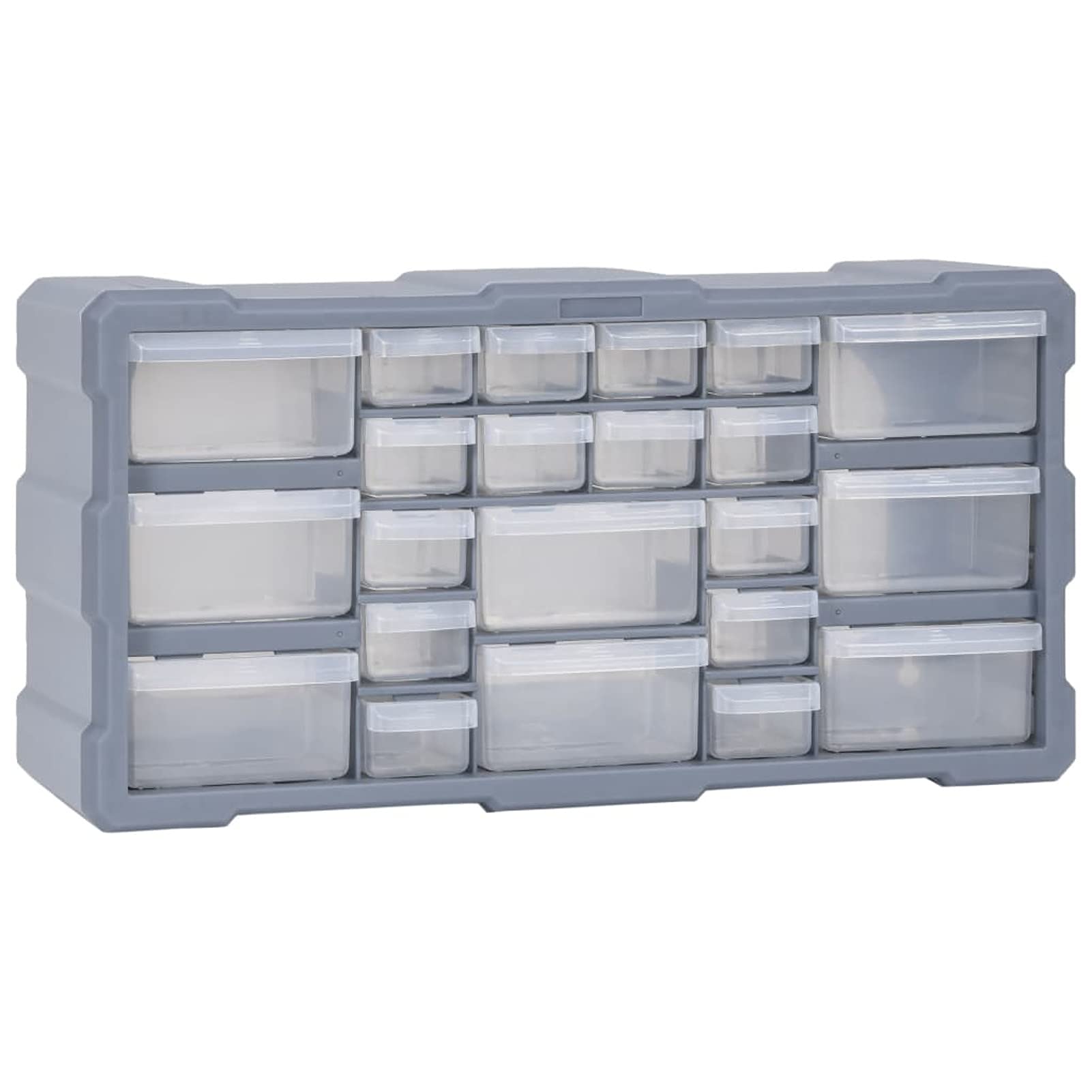 Gecheer Mobile Contenitore con 22 Cassetti 49x16x25,5 cm,Cassettiera Box Organizer Porta Minuteria per Officina,Cassetti Multiuso,Scatole per Cucito in Plastica/Scatole per Componenti