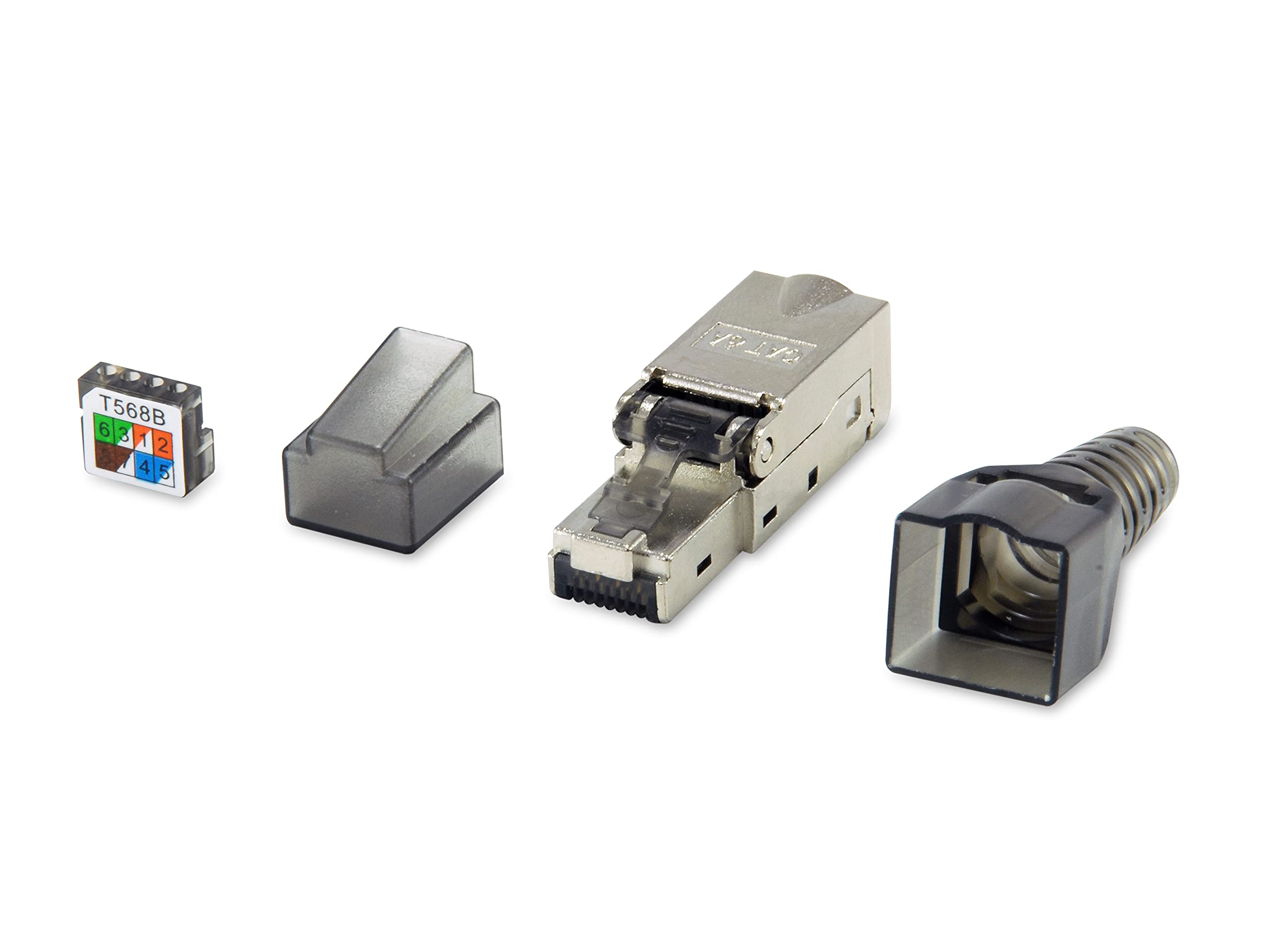 Equip Keystone Jack ekranowany Cat.6A RJ45 przyłącze zestaw 5 sztuk