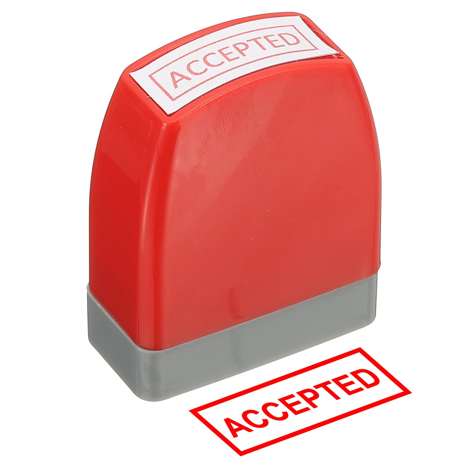 PATIKIL Accepted Notice Stamp Self Inking, Red Ink Office Pre Inked Message Stamp for Business, Red โ image 1
