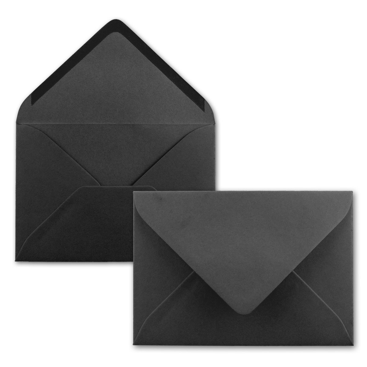 Karten und Co. - 250 buste per lettere, formato C7, 8,1 x 11,4 cm, con aletta a punta, con lembo adesivo umido da 80 g/mq, ideali per battesimi, nascite, Natale e bigliettini