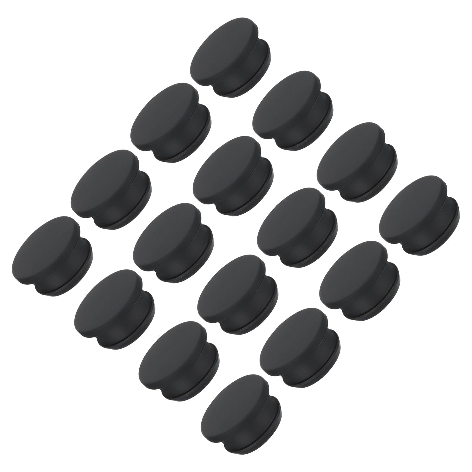 TOP-VIGOR 16Pcs Silicone Snap in Locking Hole Plugs, 25mm Diameter Hole Stoppers