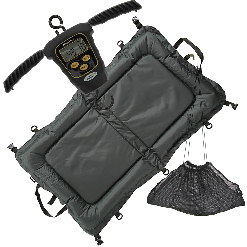 DNA Leisure NGT Beanie Unhooking Mat Sling Dynamic Scale 110lb/50kg Coarse Carp Fishing Set up