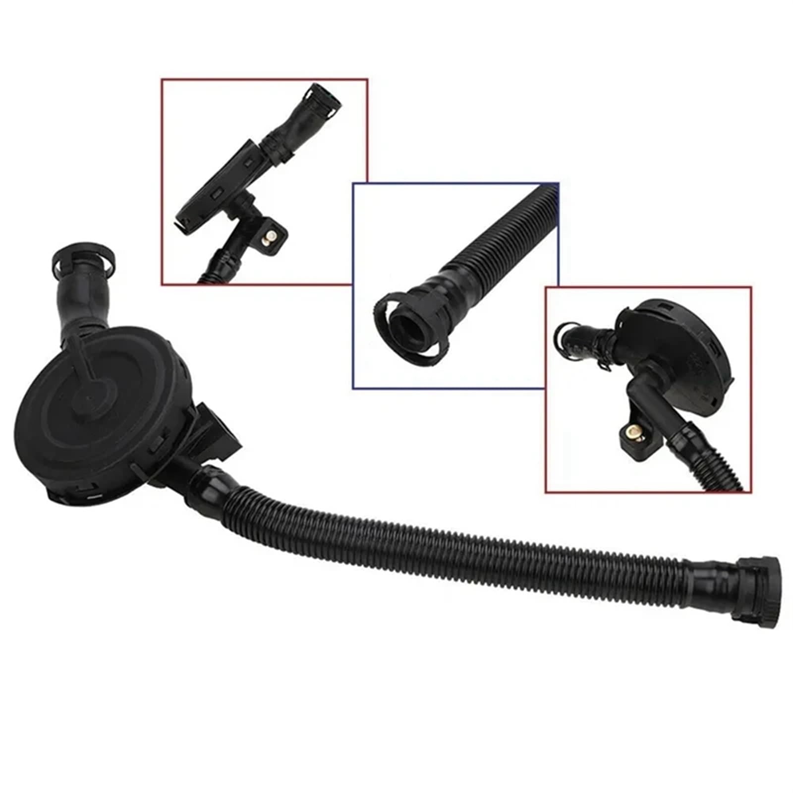 Tuyau Carter Compatible avec Cayenne 2004 2005 2006 3.2L V6 Voiture Carter Tuyau De Ventilation Tuyau D'échappement Pièces De Soupape D'échappement 955 110 76500