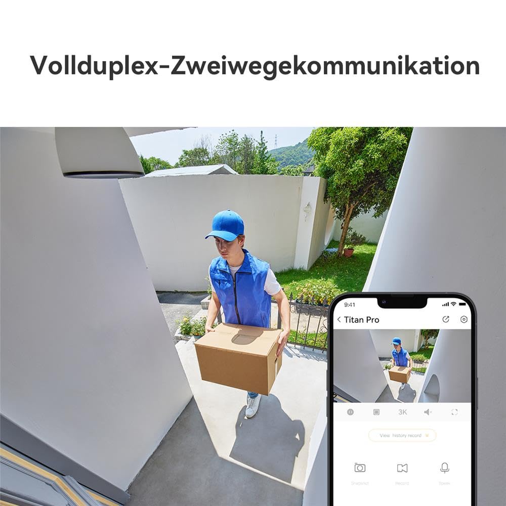 Imou Titan Pro 6MP Überwachungskamera WLAN/PoE, 360° PTZ, KI-Erkennung, 30m Nachtsicht, Sirene & Licht, 2-Wege-Audio, Outdoor Kamera