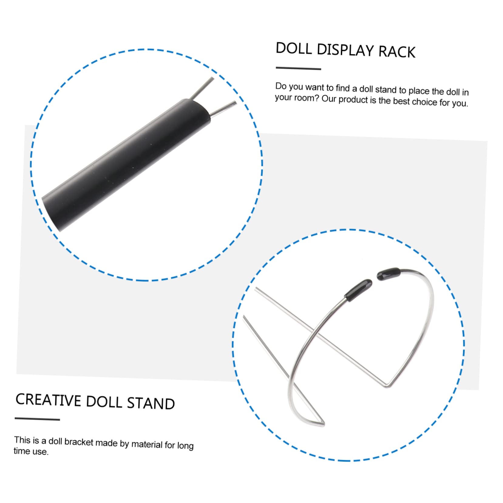 ifundom 2Pcs Portable Doll Display Rack for Dolls Lightweight Support Bracket for Home and Store Storage