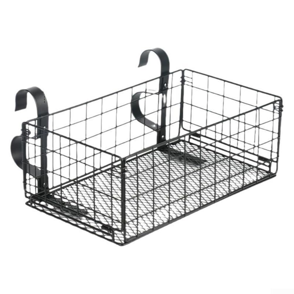 Organizador de riel de piscina – Estante estable para piscina sobre el suelo para bebidas y juguetes, color negro, 10 x 6 x 3.5 pulgadas