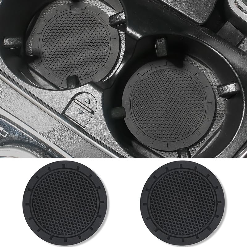 4 Stuks Auto Onderzetters Voor Toyota Yaris Cross 2025 2024 2023, Bekerhouder Mat Antislip Interieur Accessoires Waterdicht Duurzaam Zwart - Siliconen