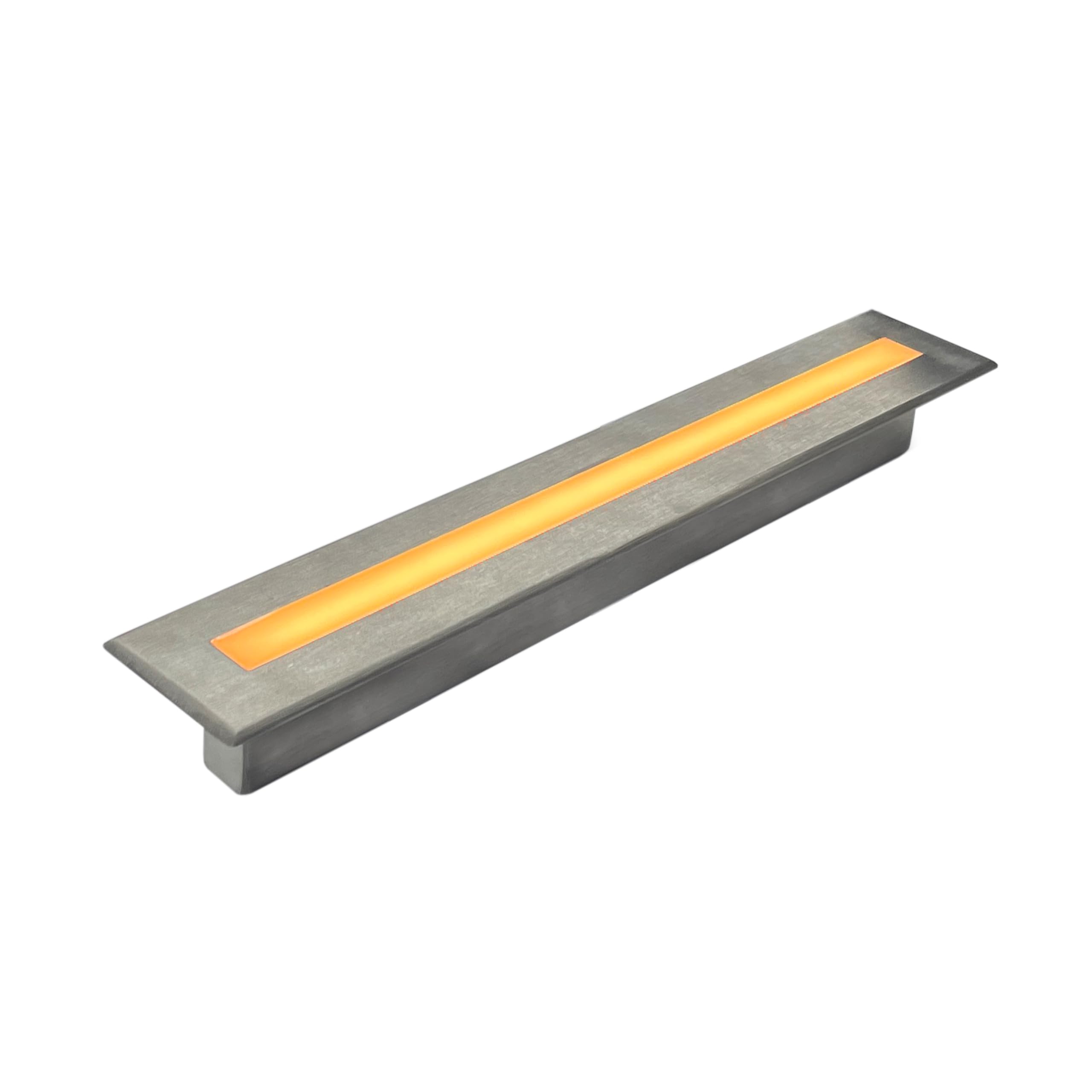 LUMENGY Deck Liner LED Light 0.5x9 Inch, 2700K Warm White, 12V Low Voltage, IP67 Waterproof, for Wood and Composite Decks and Patios, Brown, Stainless