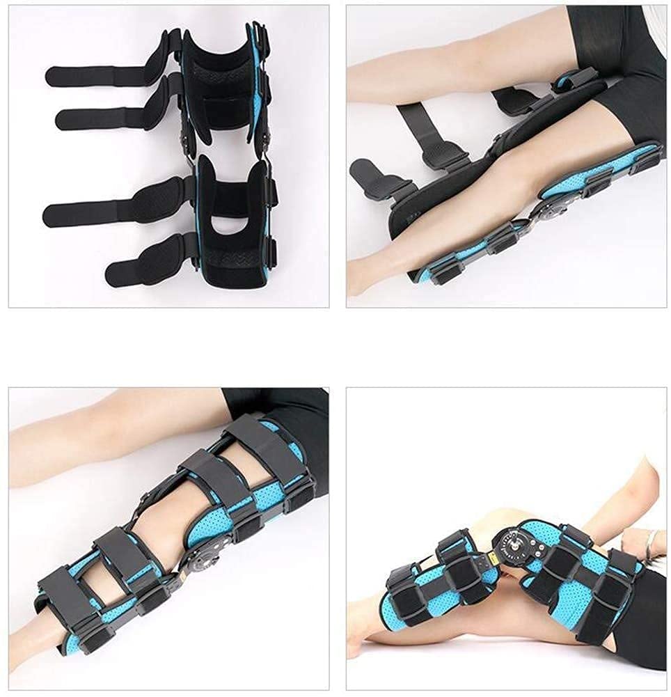 Rodillera con Bisagra ROM, Órtesis De Rodilla con Bisagra, Rodilleras Postoperatorias Ajustables, Estabilizador De Rótula para Ligamentos Cruzados Anteriores (Lca), Ligamentos Y Os,Left