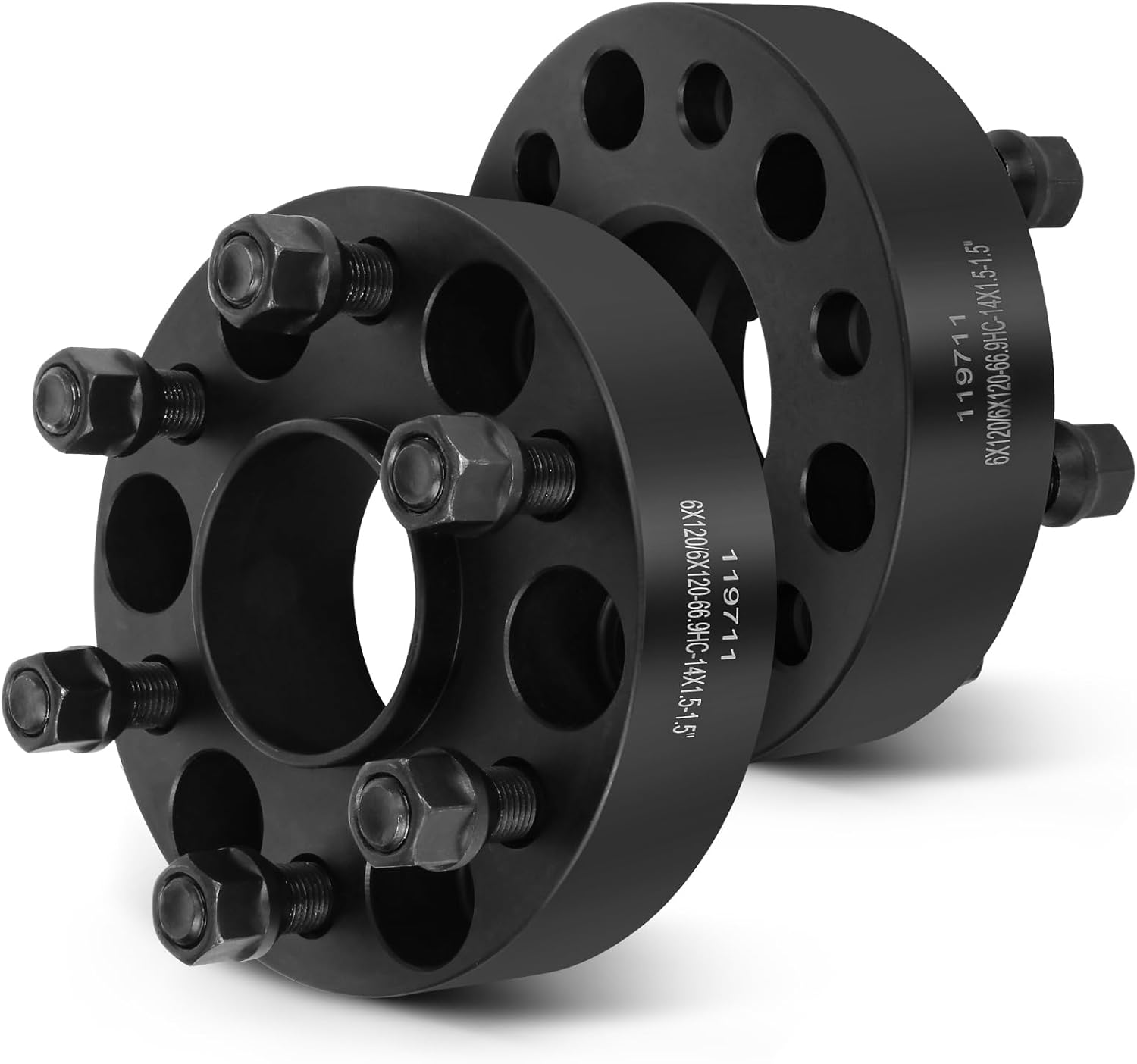SCITOO 2Pcs 1.5 inch Wheel Spacers 6x120 to 6x120 Bore 66.9mm Studs 14x1.5 Wheel Spacers Adapters Fit for Chevy Traverse for Chevy Colorado for Chevy Blazer for GMC