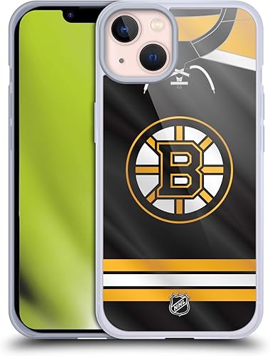 Head Case Designs Funda de gel suave con licencia oficial de la NHL Jersey Boston Bruins compatible con Apple iPhone 13