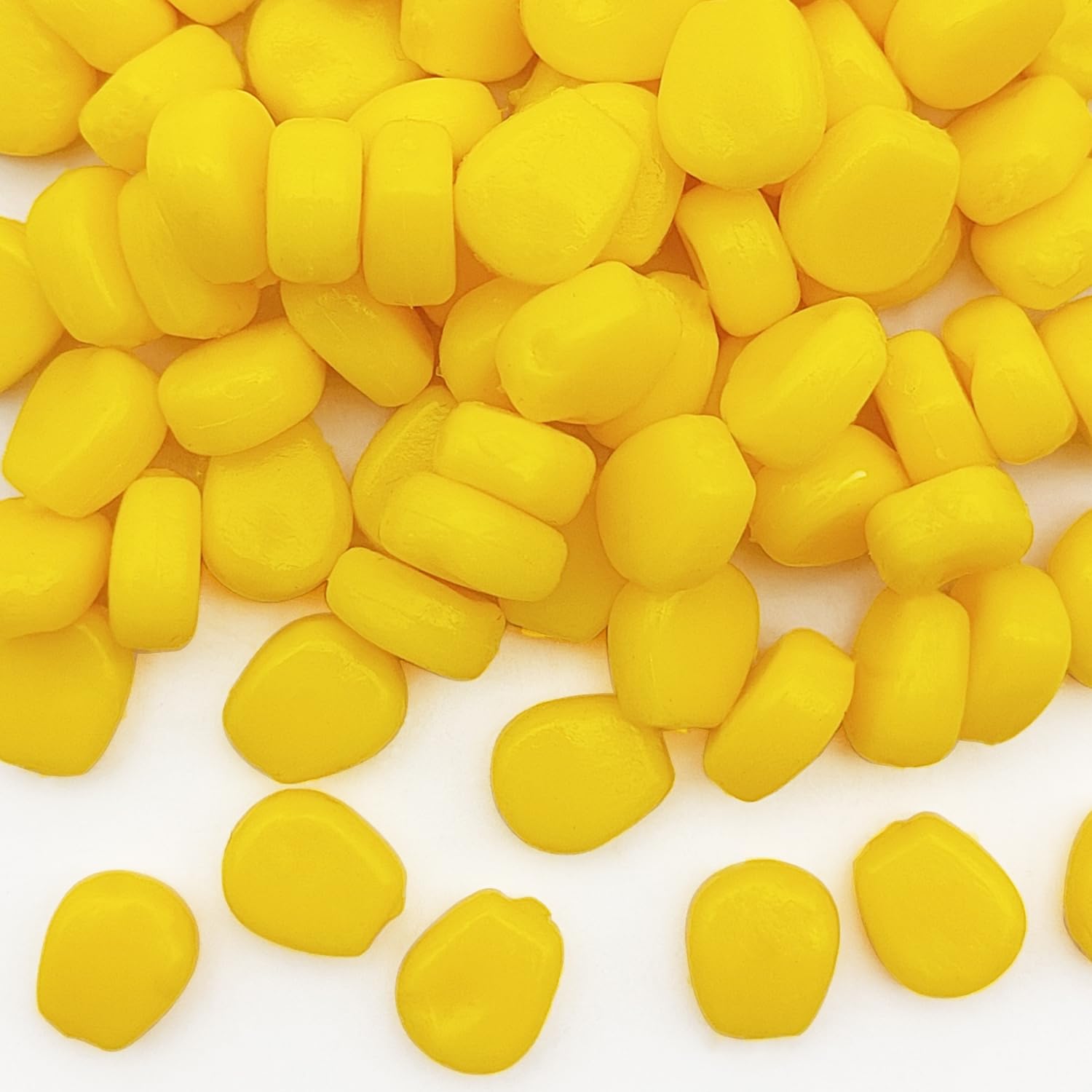 100 Pcs Fake Corn Carp Fishing Bait, Soft Silicone Easy Floating Lure, TPR Simulation Fake Corn Fishing Lures, Bait Equipment for Trout Catfish Carp Catfish in River Lake Reservoir