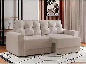 Sofá 2 Lugares Retrátil Lubeck Linho Cru