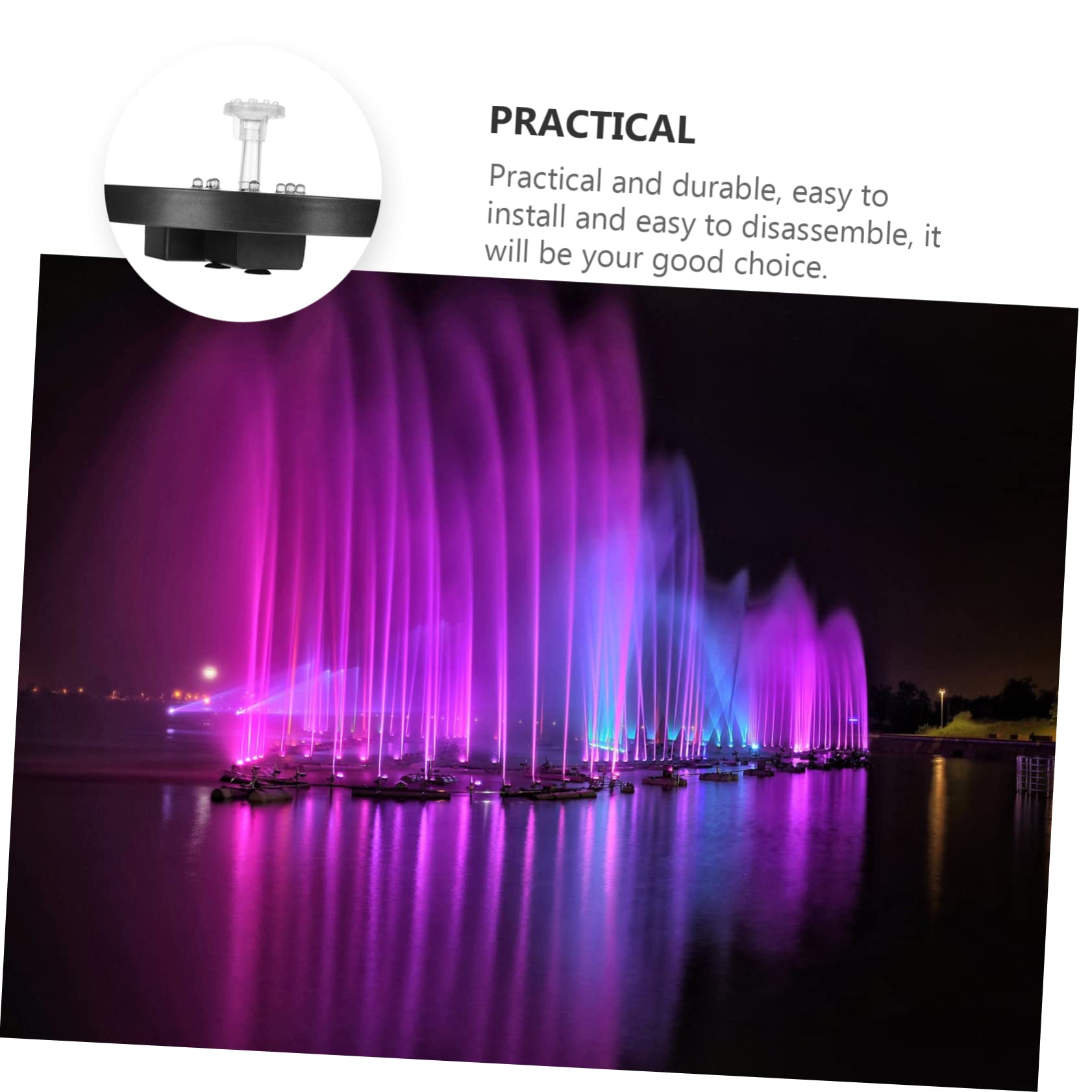 SUPVOX Fontana Solare Per Giardino Con Pompa Ad Acqua Alimentata Da Energia Solare Cascata Da Giardino Decorazione Per Laghetto