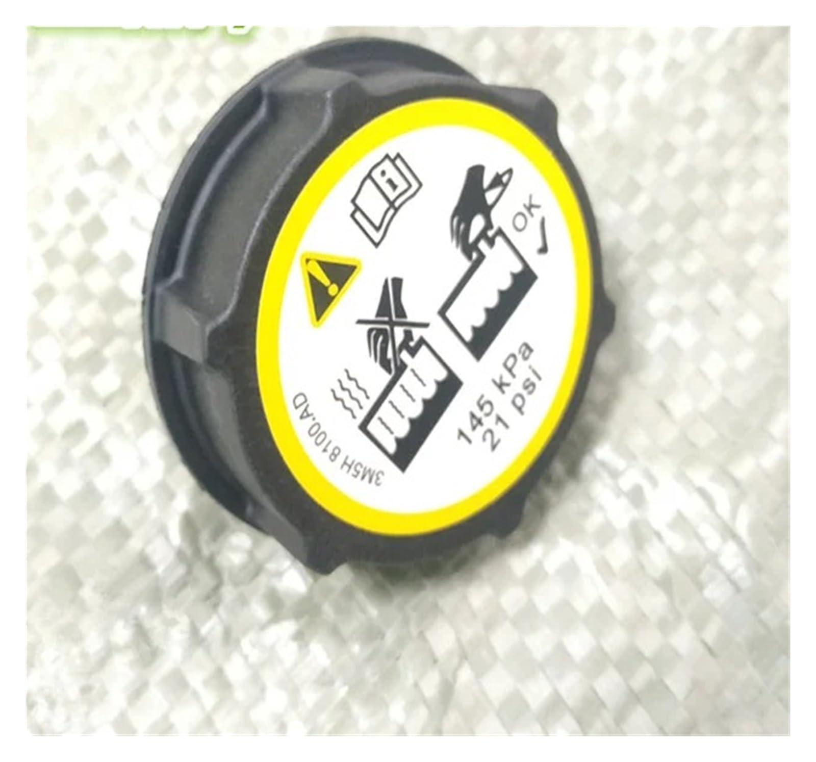 Twmeu Cover Only Engine Coolant Reservoir For Mazda 3 2004 2005 2006 2007 2008 2009 2010 2011 2012 Car Radiator Coolant Expansion Tank Bottle Cover Lid Lf8b-15-350B(Cover Only)