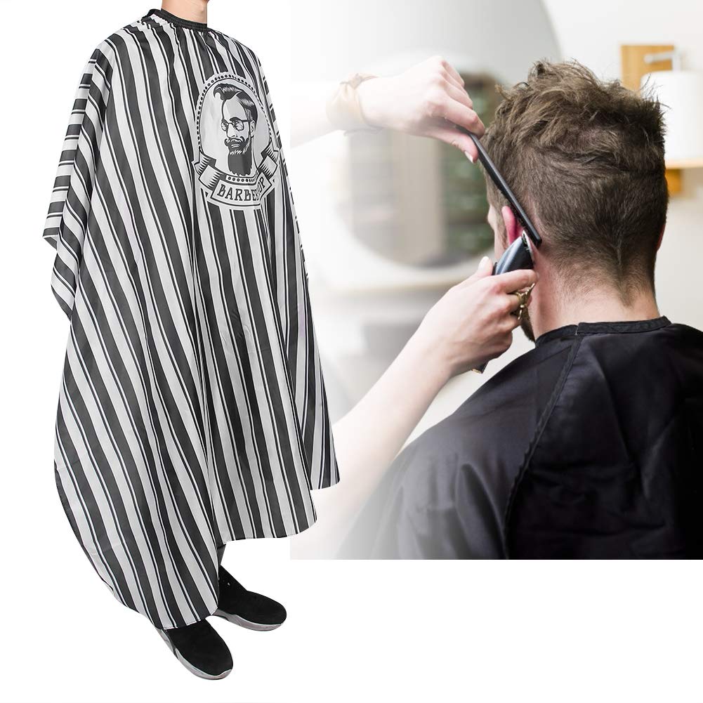 Amazon.co.jp: 理髪店ケープ ファッションストライプパターンサロンヘアカットクロス理髪岬岬髪岬エプロンヘアカットケープヘアスタイリングツール  ヘアスタイリング、カット、カラー用 : ビューティー 理髪店ケープ ヘアカットの美容院エプロンワイクロスホワイトバーバーケープのためのヘアサロン切削理髪岬 理髪店のアクセサリー