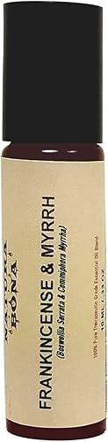 Mezcla de aceites esenciales de incienso y mirra; mezcla sinérgica 100% pura (botella de rodillo de 0.3 fl oz)