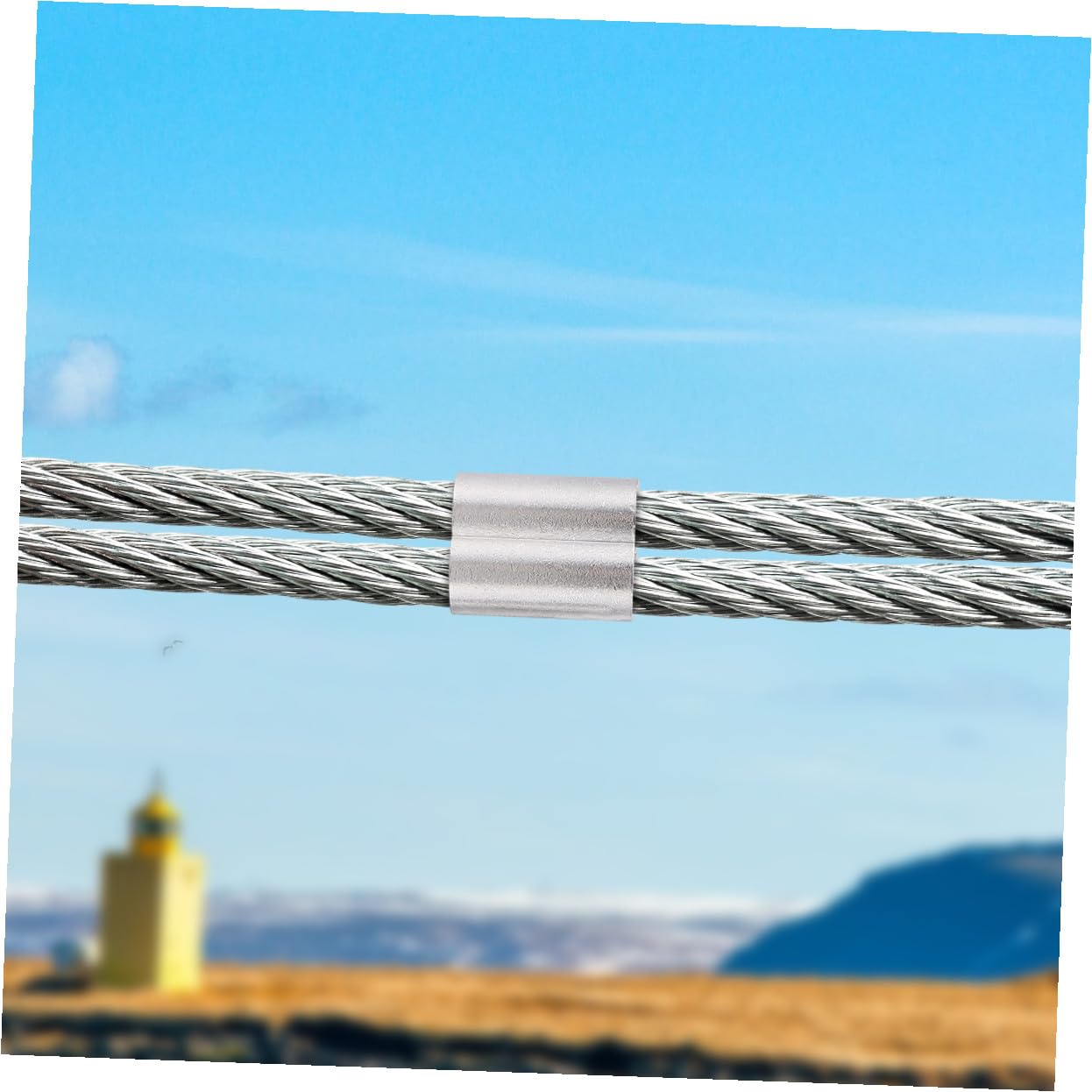 320 pièces Manchons Aluminium à Double pour Câble Acier Sertissage Boucle de Câble Résistant Corrosion Serre Cable pour Travaux Agricoles et Mariage