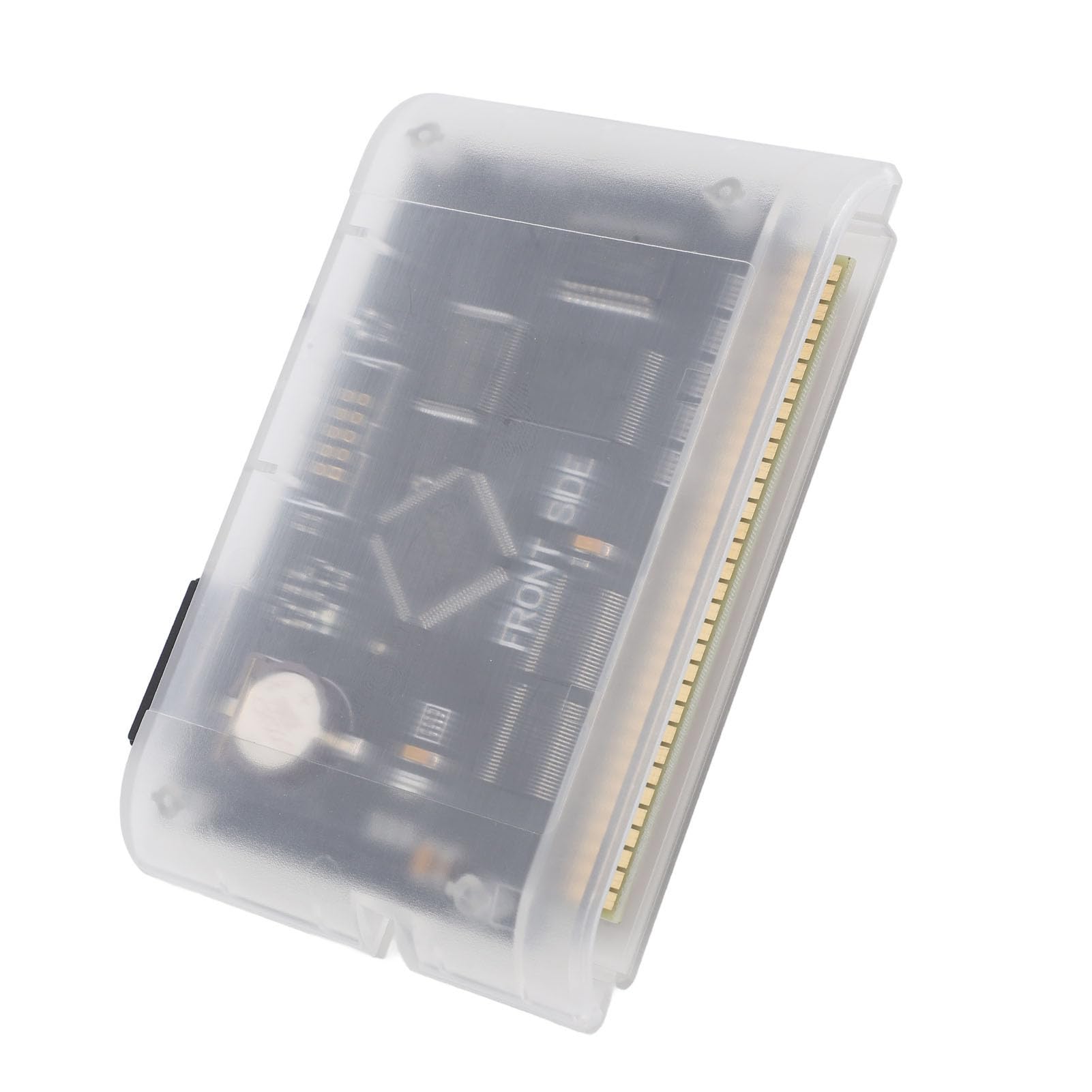 Plyisty Cartuccia di Gioco Carrello Flash retrò per Mega Drive V3.0 Pro, Scheda di Gioco 3000 in 1 per MD1/MD2/MD3/CD-X/32X, Compatibile con Genesis, Mega-Drive, Master System (Bianco trasparente)