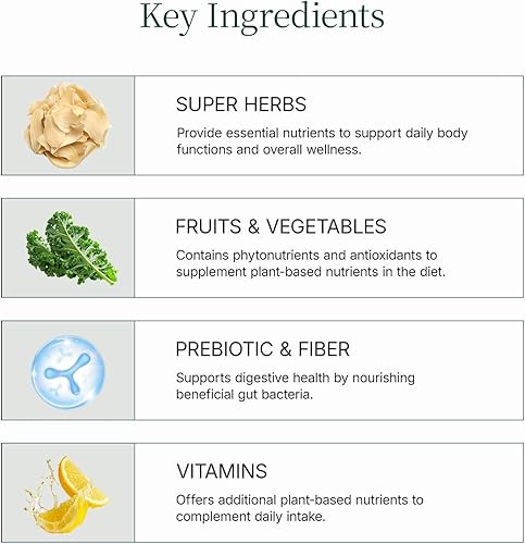 Miniatura 3 de Mezcla de bebida Superfood con más de 40 verduras y verduras, polvo natural sin sabor a base de plantas en paquetes fáciles de mezclar para el