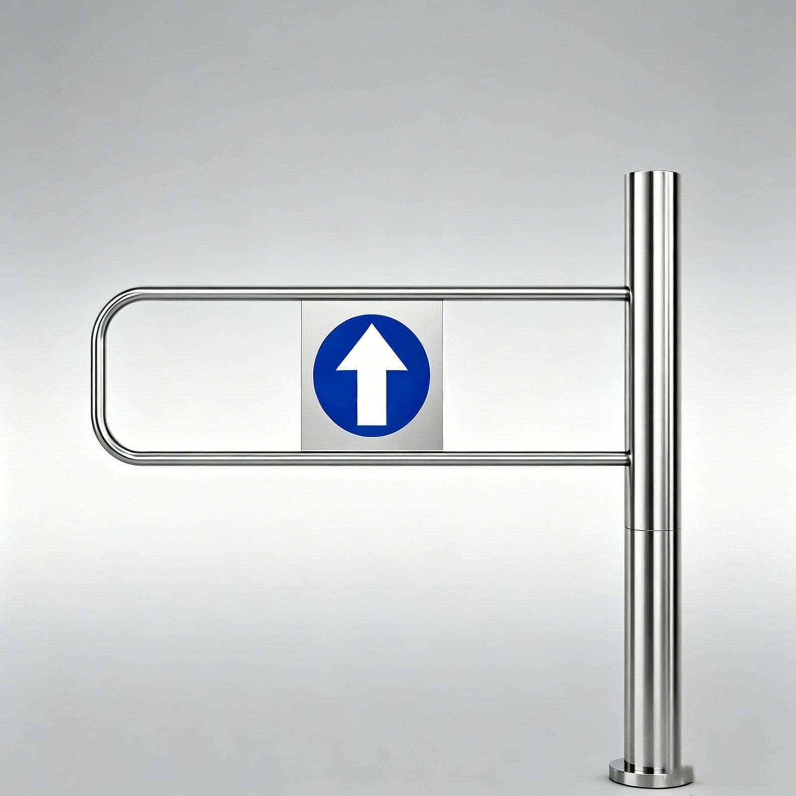 HDYZJQ 50 60 70 80 90 100 Cm Wide Single Swing Gate Left & Right, Automatic One Way Entrance Door for Warehouse/Playground, Crowd Control Manual Push Doors(Right,W- 80cm (32in))