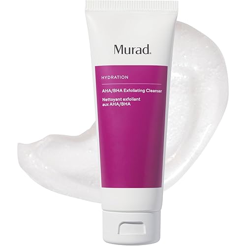 Murad AHA/BHA Exfoliating Cleanser - Triple-Action Cleansing Exfoliator with Salicylic, Lactic, & Glycolic Acids - Creamy Face Wash Removes Dull, Dry Skin for Smoother, Softer Skin