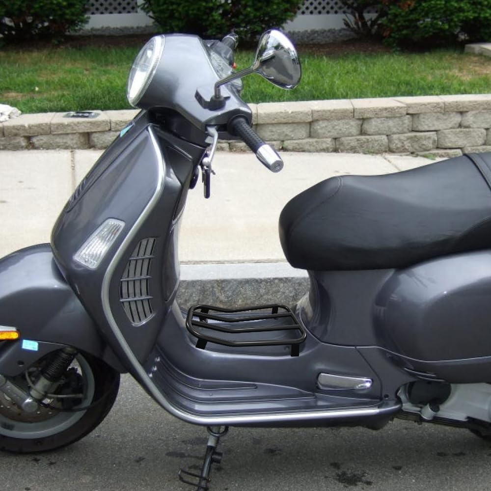 Motorrad Gepäckträger Mitte Durchstieg schwarz Matt für Vespa GT GTL GTV GTS 125-300