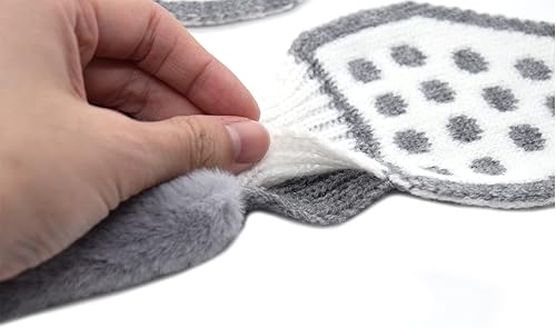 Miniatura 4 de Bufanda de felpa de invierno para niños y niñas, de piel sintética, esponjosa, cálida, para el cuello, bufandas, chal