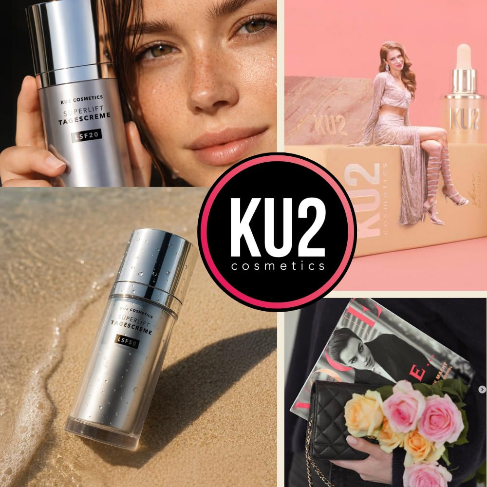 KU2 Cosmetics Superlift Crema Giorno Anti Aging SPF 50, 50 ml | Multi acido ialuronico, vitamina E, crema idratante, protezione UV