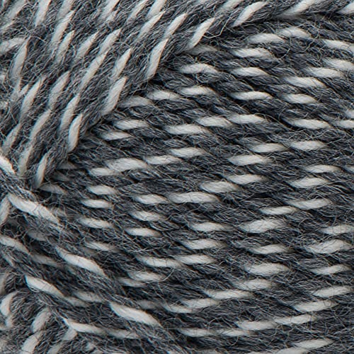 Image of Patons Classic Wool Yarn, 3.5oz, Gauge 4 Medium, 100% Wool Dark Grey Marl - for Crochet, Knitting & Crafting (Pack of 2)