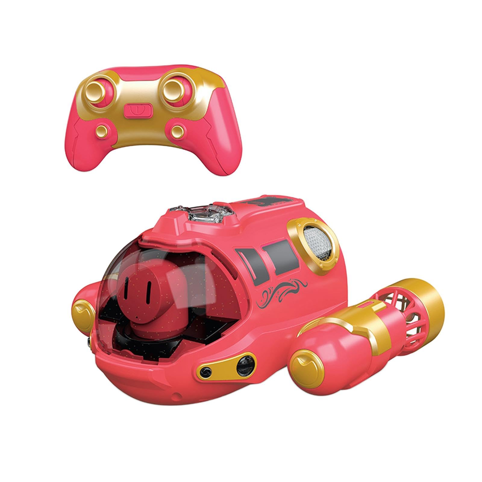 Lancha de Gas con Rociador, Mini Lancha RC con Movimiento hacia Adelante Y hacia Atrás, Ideal para Fiestas en Parques Y