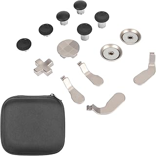 Thumbsticks de Revestimento de Metal para Substituição de Thumbsticks de Metal Elite Series 1,14 Em 1, Joysticks Magnéticos de Troca de Metal para Xbox One Elite Series 1