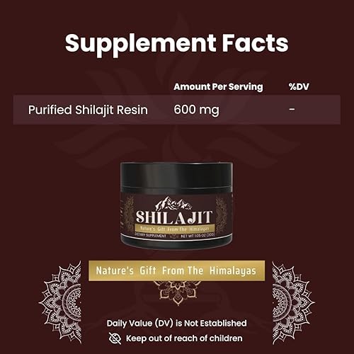 Miniatura 2 de Shilajit 100% puro del Himalaya, resina suave, orgánico, extremadamente potente, ácido fúlvico (1.76 onzas)