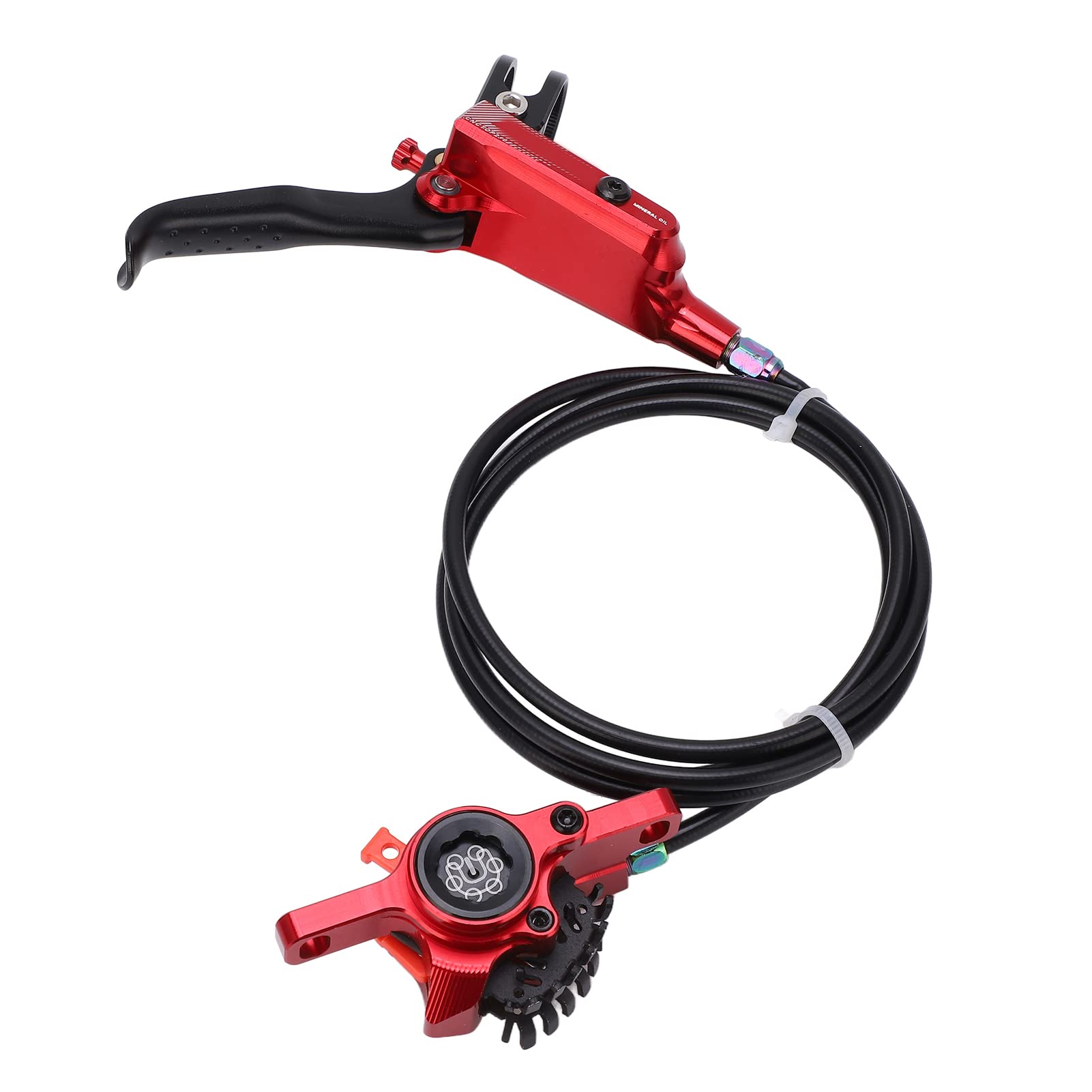 Étrier de frein à disque hydraulique arrière de vélo, étrier de Rotor de 160mm (Rouge)