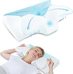 HOMCA Memory Foam Pillow(King Size), Neck Support Bed Pillow for Side, Back and Stomach Sleepers(Black)